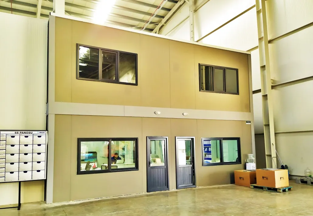 prefabrik fabrika içi ofis