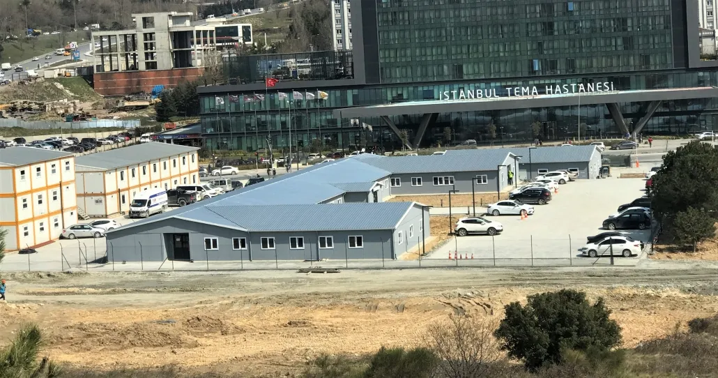 prefabrik toplu konut şantiyesi