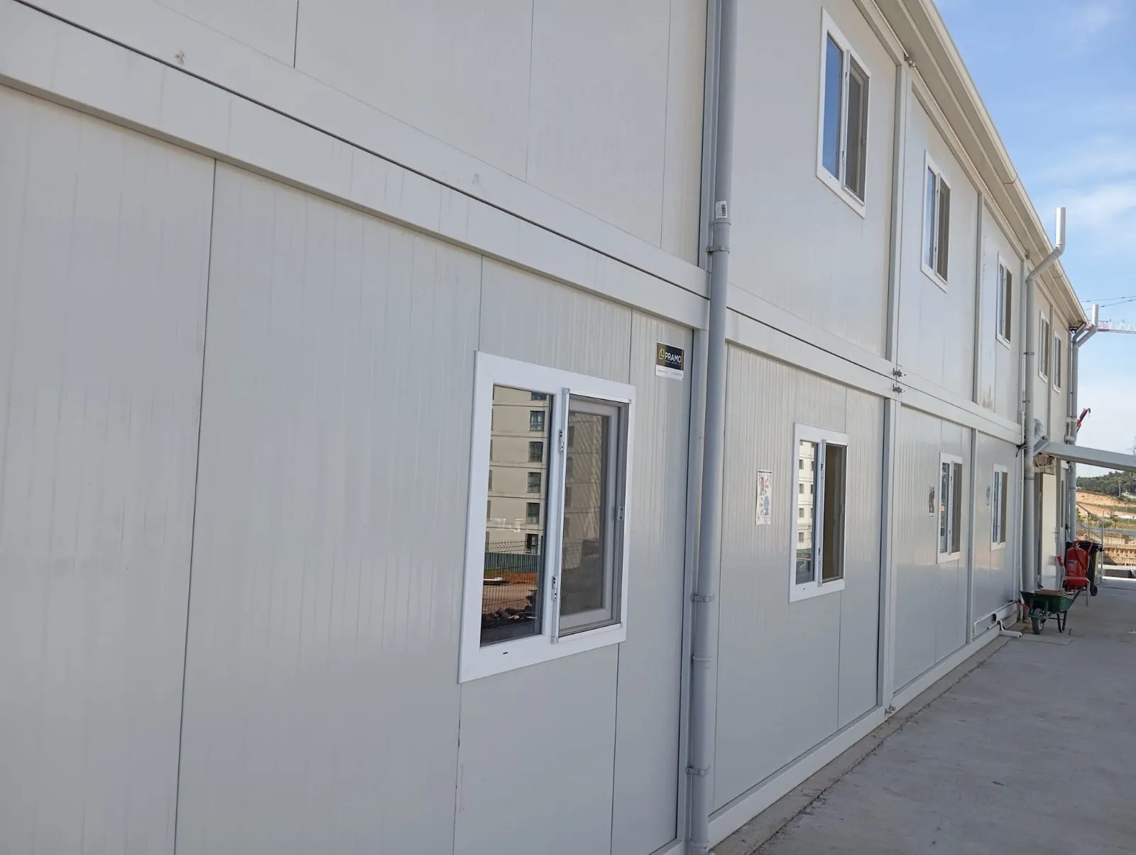 Prefabrik yemekhane projesi dış görünüm